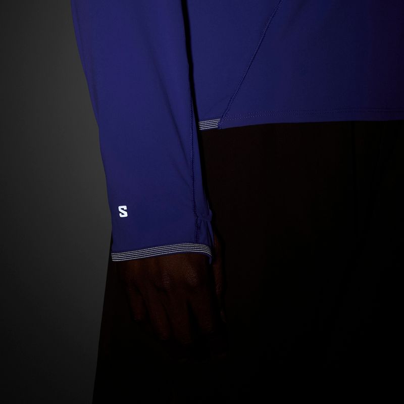 Férfi Salomon Sense Aero Half Zip Hoodie libery 5