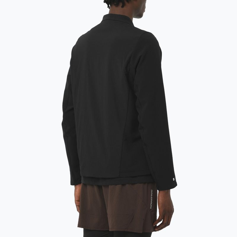 Férfi Salomon Mountain Flex Hybrid mélyfekete futó melegítőfelső 2