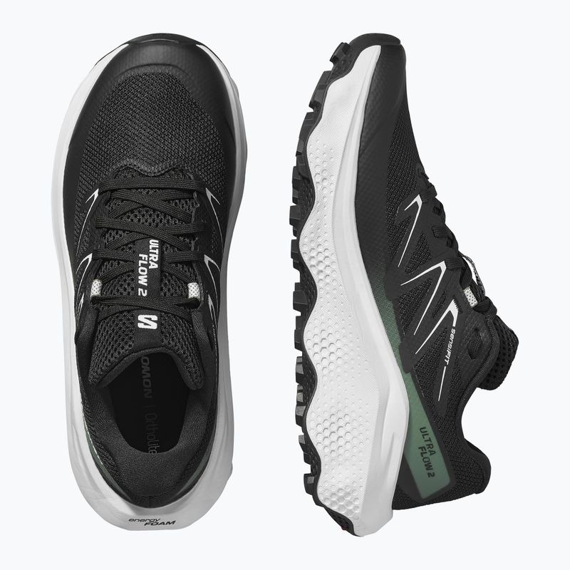 Női futócipő Salomon Ultra Flow 2 fekete/fehér/agave zöld 13
