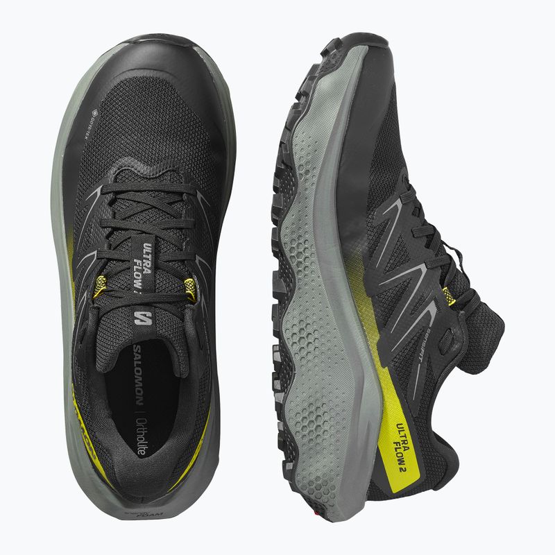 Férfi futócipő Salomon Ultra Flow 2 GTX fekete/sedona zsálya/incaberry 12