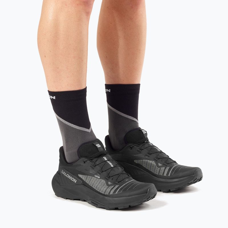 Salomon Genesis black/black/silver férfi futócipő 14