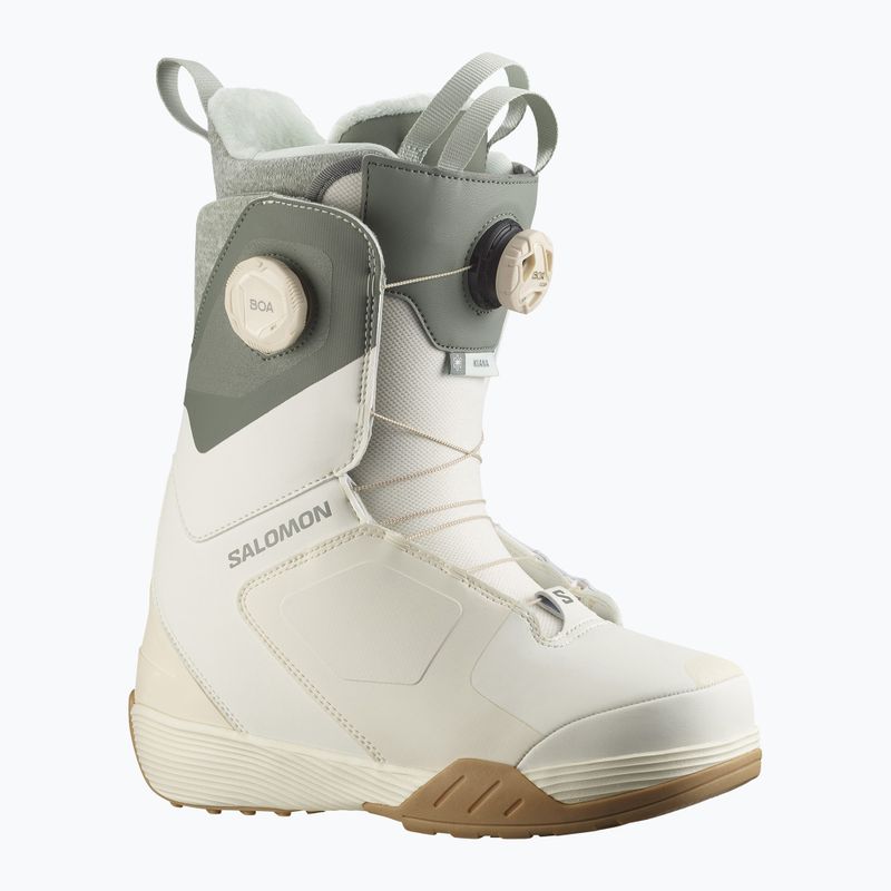 Női snowboard bakancs Salomon Kiana Dual Boa W vanilla ice/agave green/clearly aqua 6