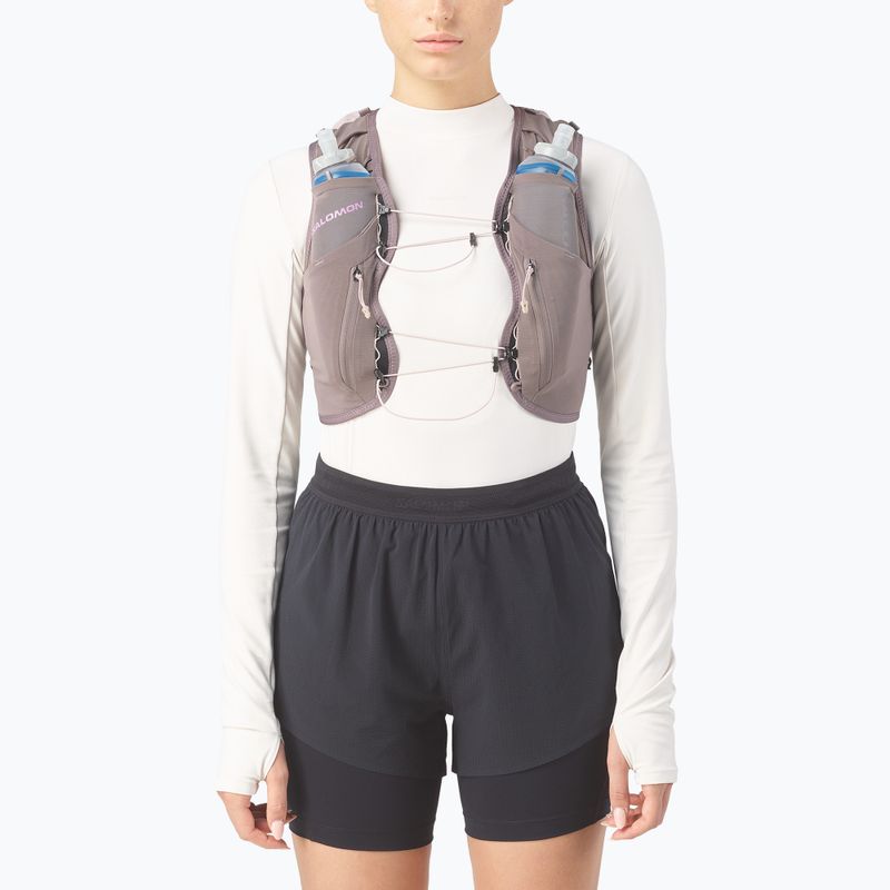 Női futómellény Salomon Advance Skin 12 Gradient Set iron/shadow gray 4