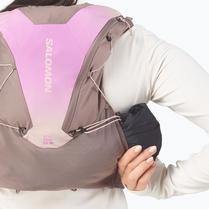 Női futómellény Salomon Advance Skin 12 Gradient Set iron/shadow gray 11