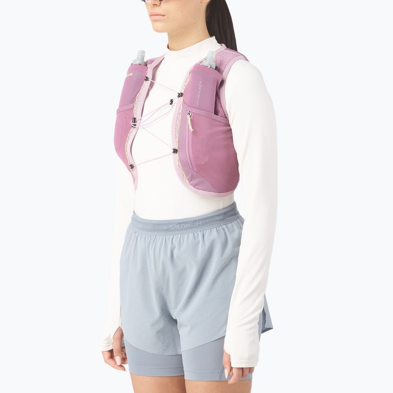 Női futómellény Salomon Active Skin 4 Set dusky orchid/daw 3