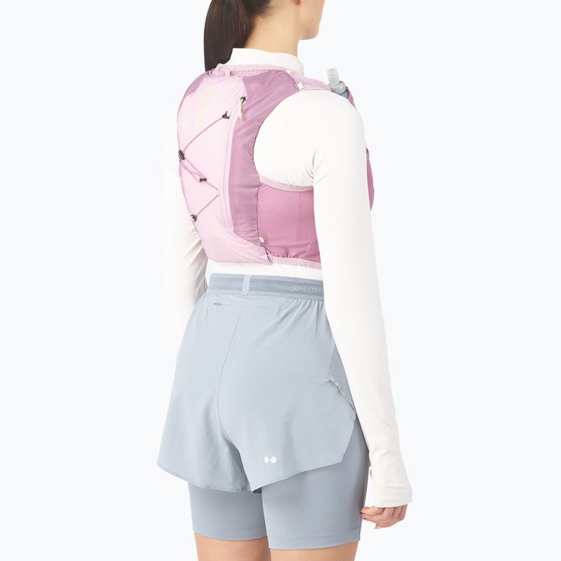 Női futómellény Salomon Active Skin 4 Set dusky orchid/daw 4