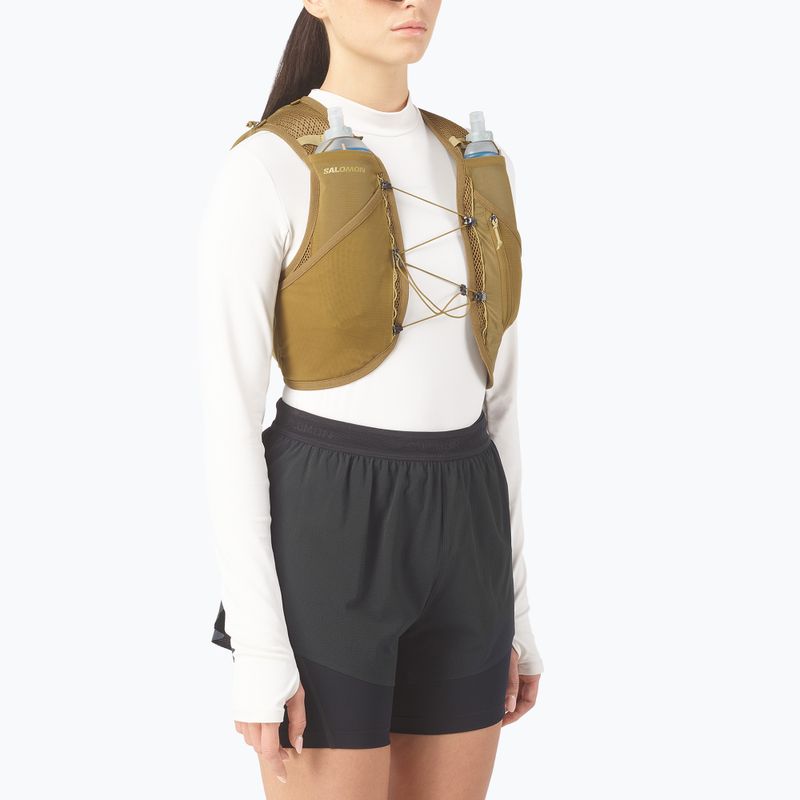Salomon Active Skin 8 Set futó mellény brilliant olive/willow 3