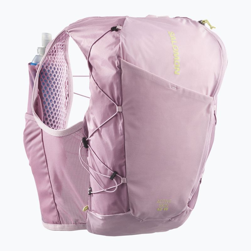 Női futómellény Salomon Active Skin 12 Set dawn pink/dusky 2