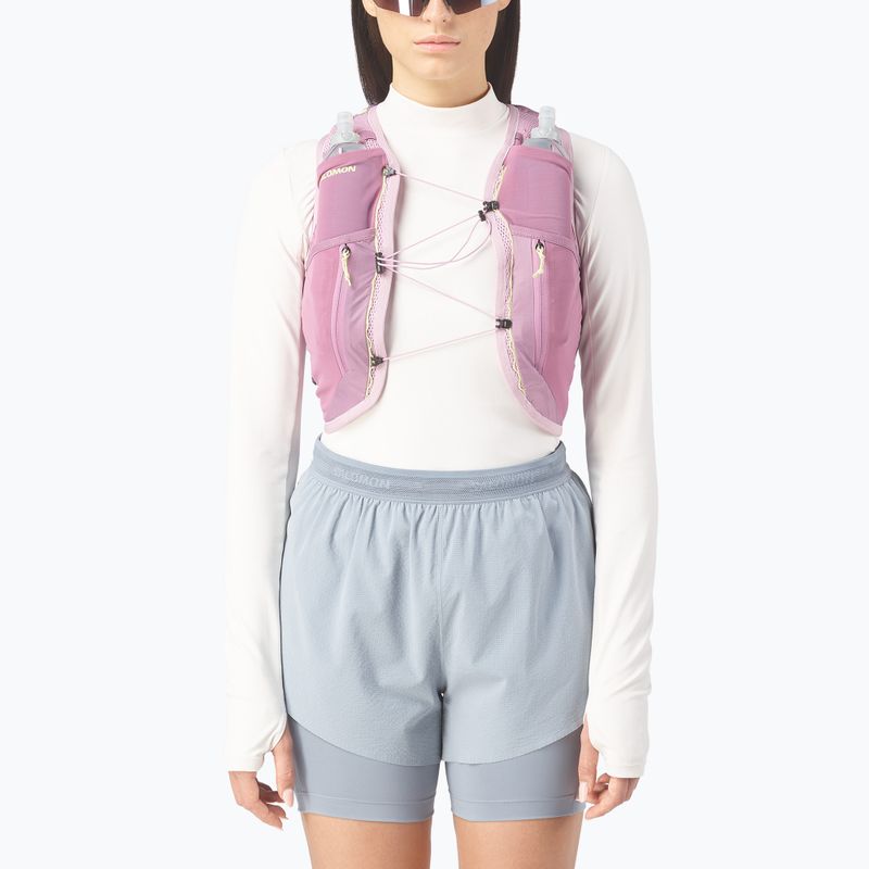 Női futómellény Salomon Active Skin 12 Set dawn pink/dusky 3