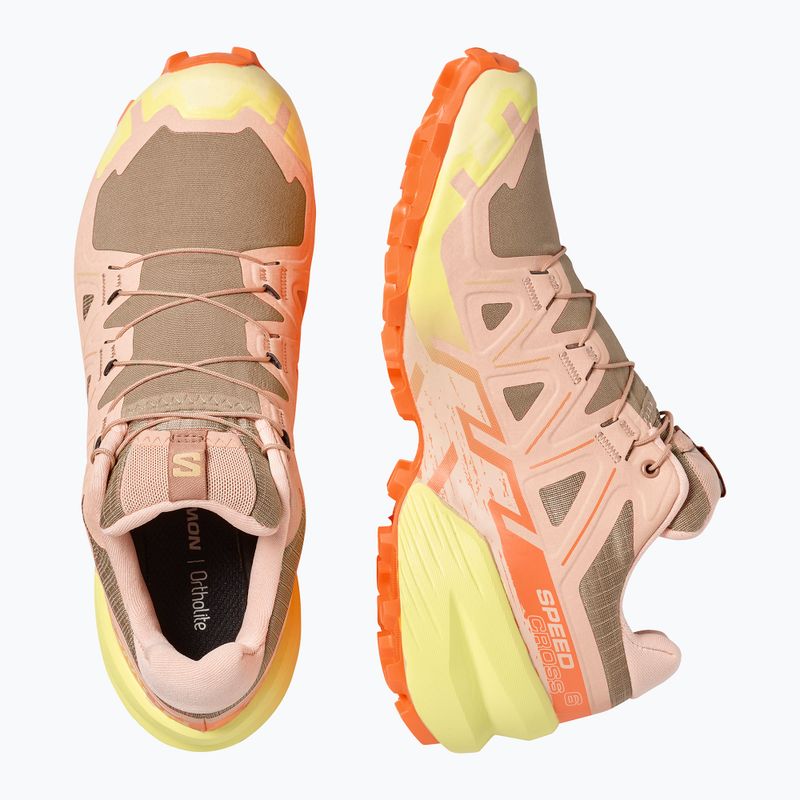 Női futócipő Salomon Speedcross 6 burro/sunny lime/almond cream 6