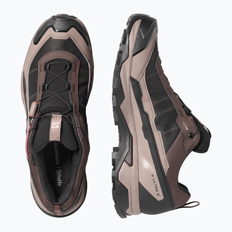 Férfi túracipő Salomon X ULTRA 5 GTX black coffee/walnut/arabian 5