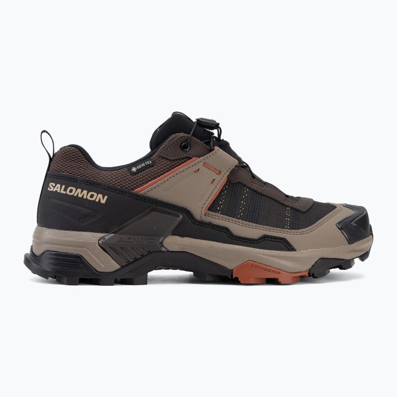 Férfi túracipő Salomon X ULTRA 5 GTX black coffee/walnut/arabian 2