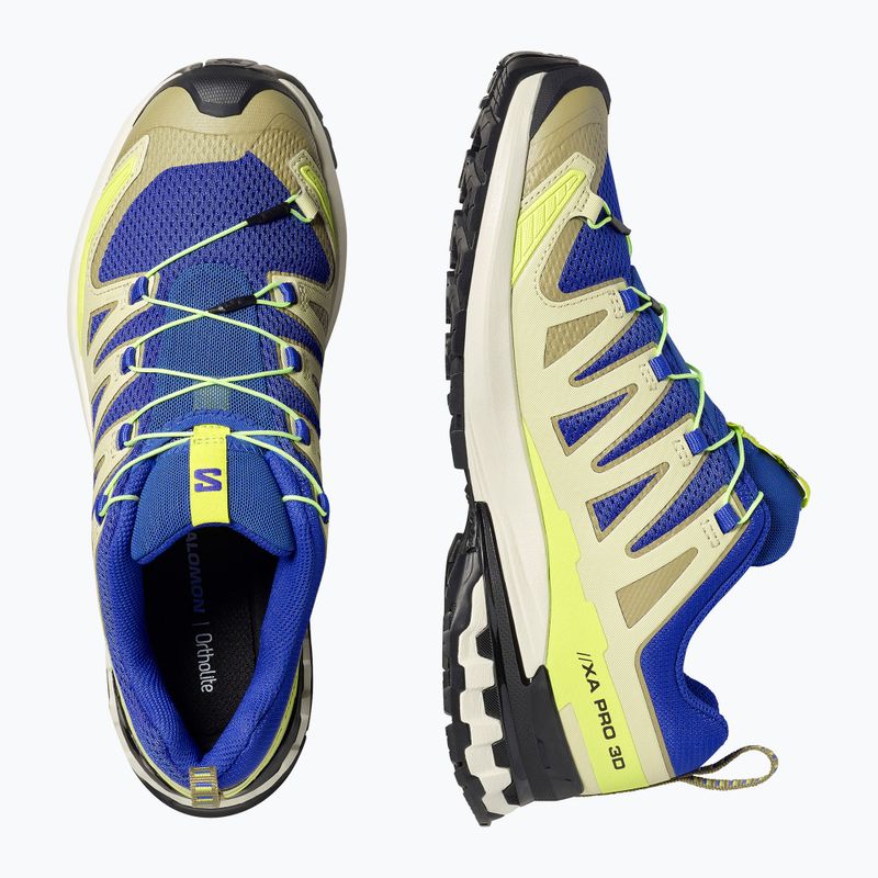 Salomon férfi futócipő XA Pro 3D V9 bluing/bog/acid lime 5