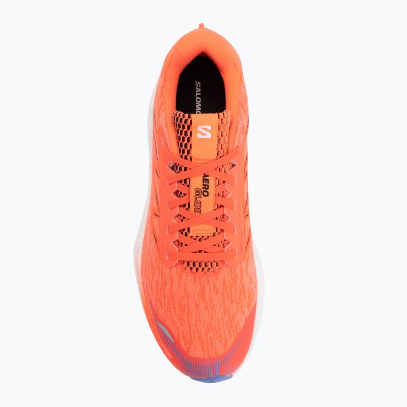 Salomon Aero Glide 4 neon flame/white/persia férfi futócipő 5