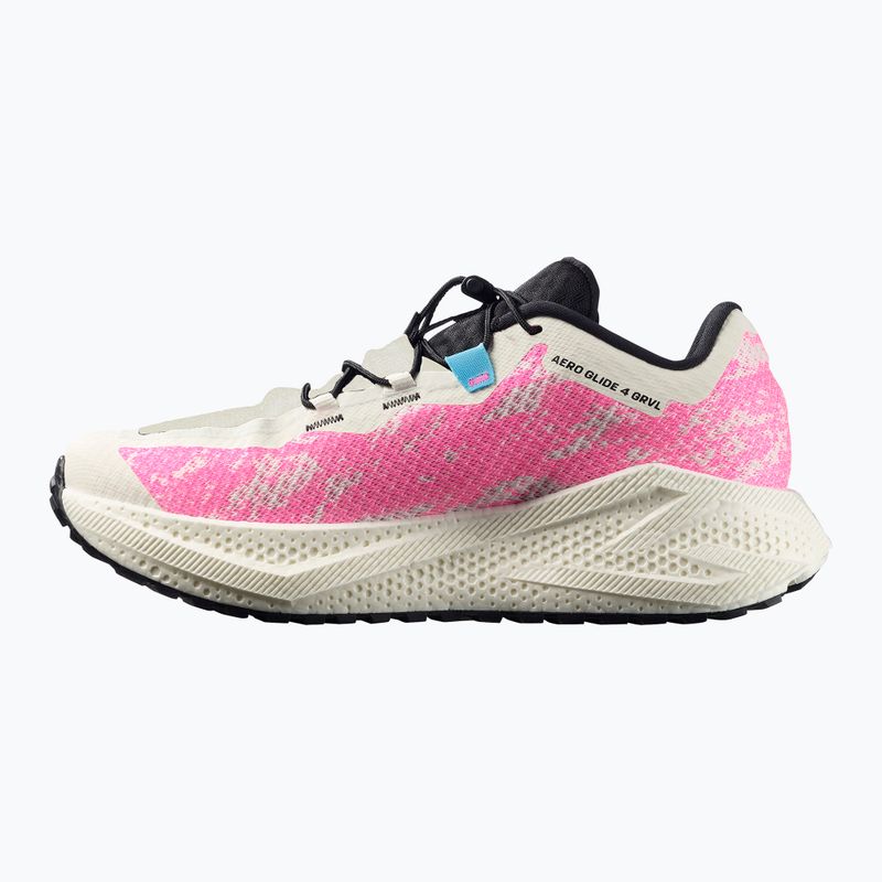 Salomon Aero Glide férfi futócipő 4 GRVL vanilla ice/knockout pink/black 3