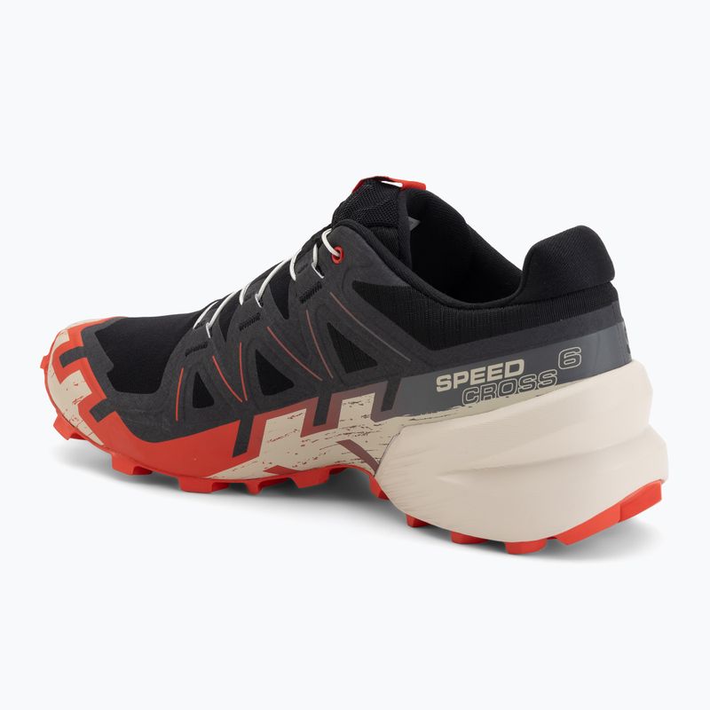 Salomon Speedcross férfi futócipő 6 black/fiery red/almond milk 3