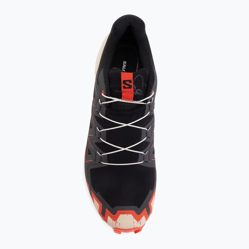Salomon Speedcross férfi futócipő 6 black/fiery red/almond milk 5