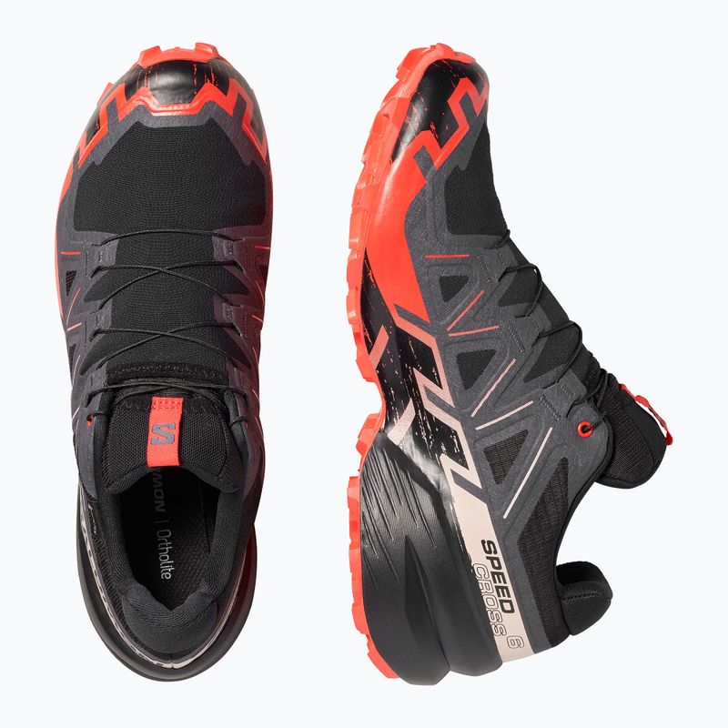 Férfi futócipők Salomon Speedcross 6 GTX black/fiery red 4