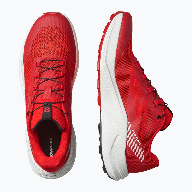 Salomon Pulsar férfi futócipő fiery red/vanilla ice/black 14