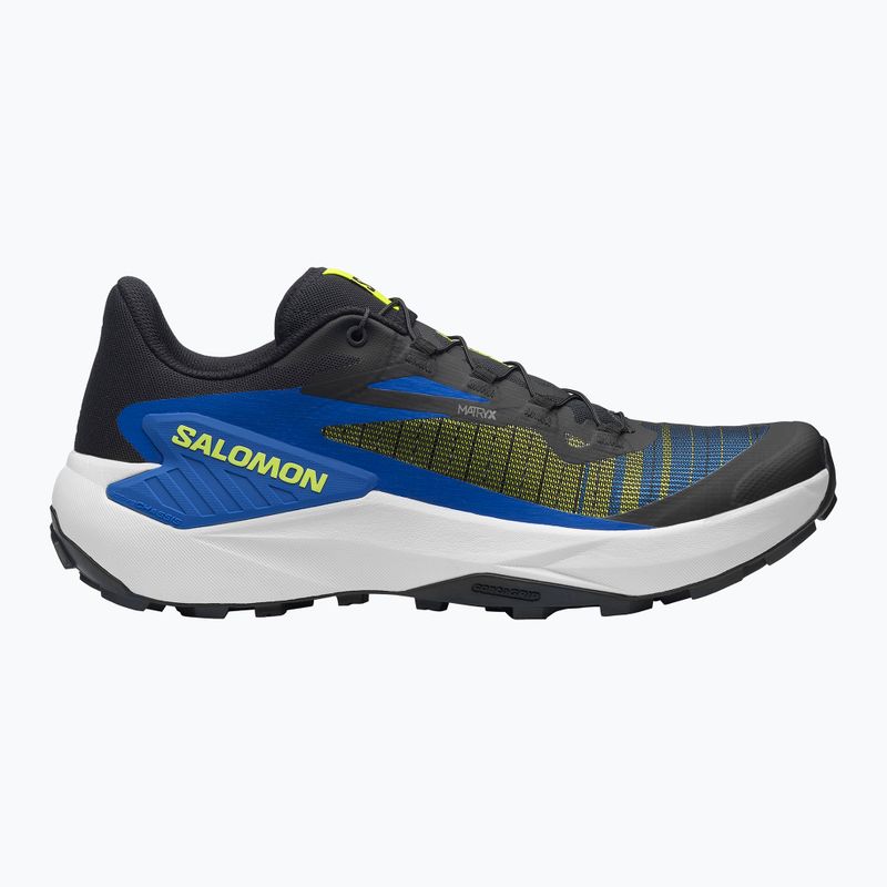 Salomon Genesis férfi futócipő black/acid lime/bluing 9