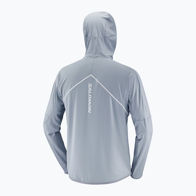 Férfi futódzseki Salomon Sense Aero Hybrid Half Zip Hooded trade winds 8