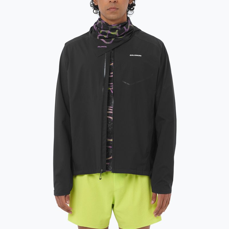 Férfi futódzseki Salomon Bonatti Waterproof dee black