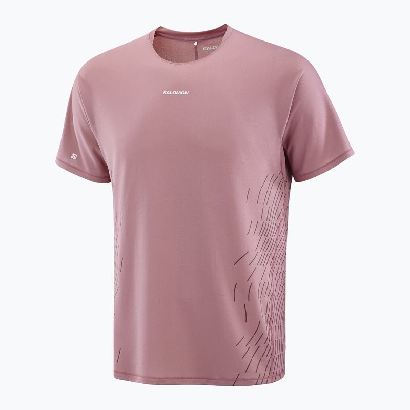 Salomon Sense Aero férfi futópóló SS Tee GFX dusky orchid 4