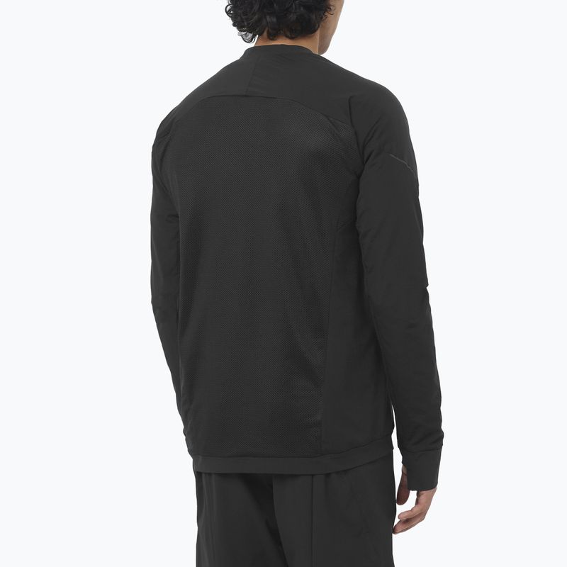 Férfi futópulóver Salomon Ultra Fleece Deep Black 2