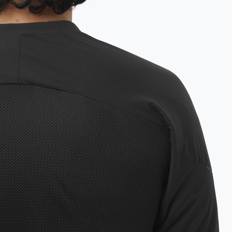 Férfi futópulóver Salomon Ultra Fleece Deep Black 4