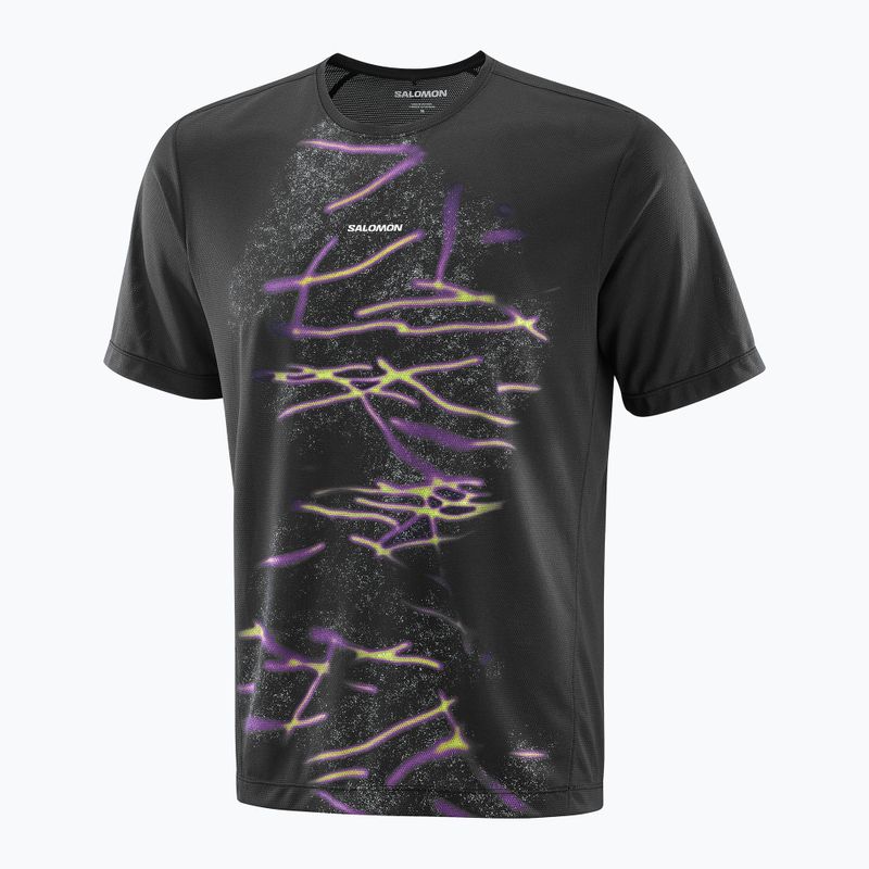 Salomon Shakeout Core férfi futópóló GFX deep black 3
