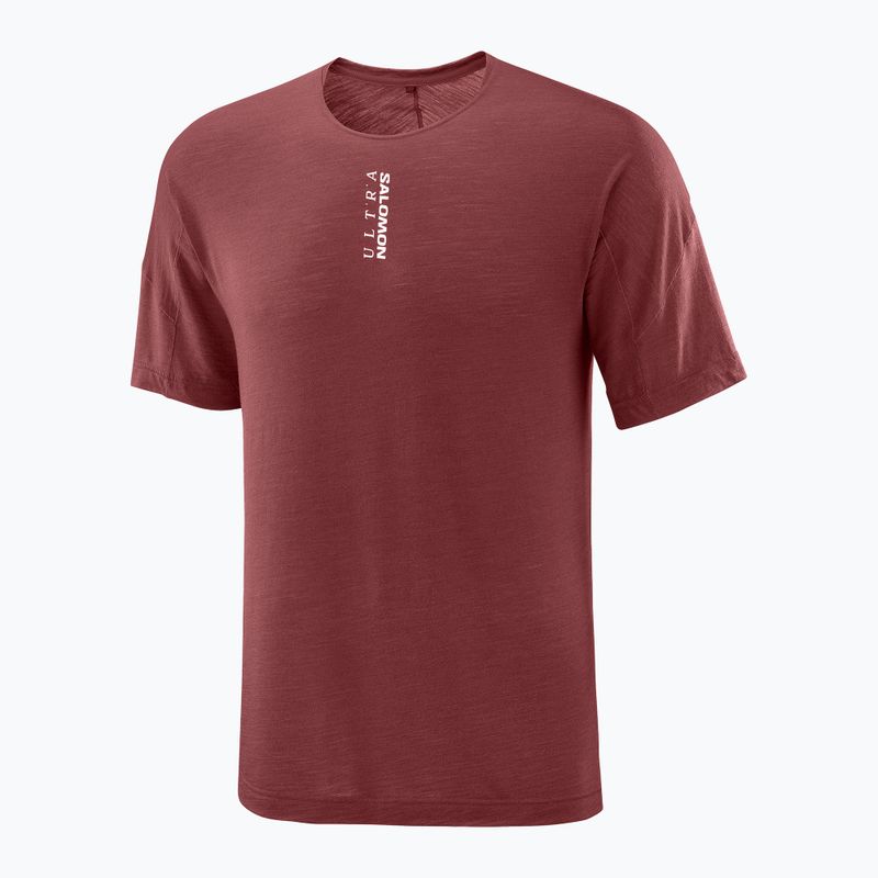 Férfi futópóló Salomon Ultra Tee syrah 5