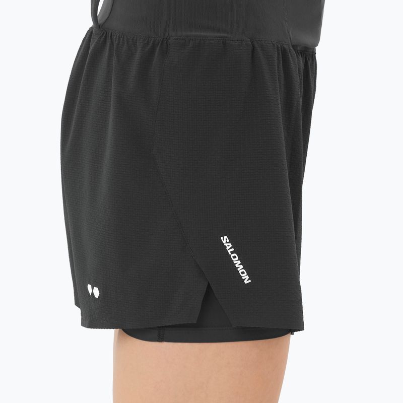 Női futóshort Salomon Sense Aero 2IN1 Trail 4" deep black 3