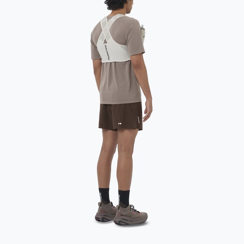Salomon Sense Aero Stow férfi futóshort 5" coffee bean 2