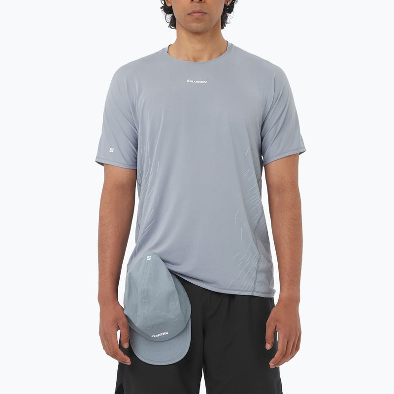 Salomon Sense Aero férfi futópóló SS Tee GFX trade winds