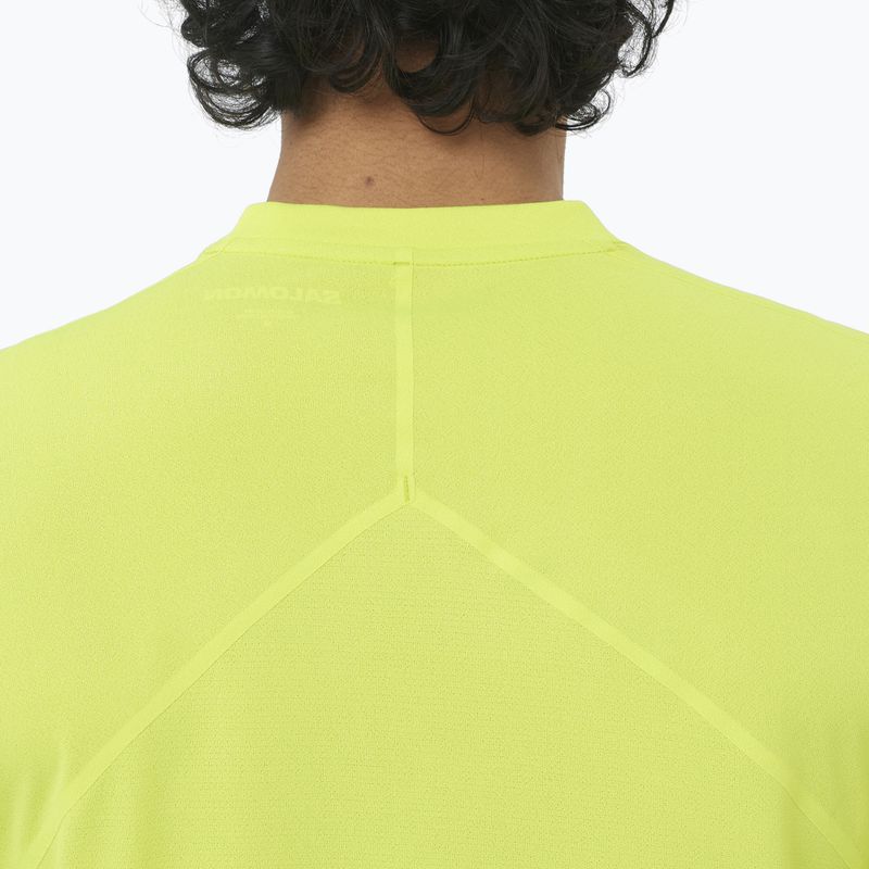 Salomon Sense Aero férfi futópóló SS Tee GFX acid lime 4