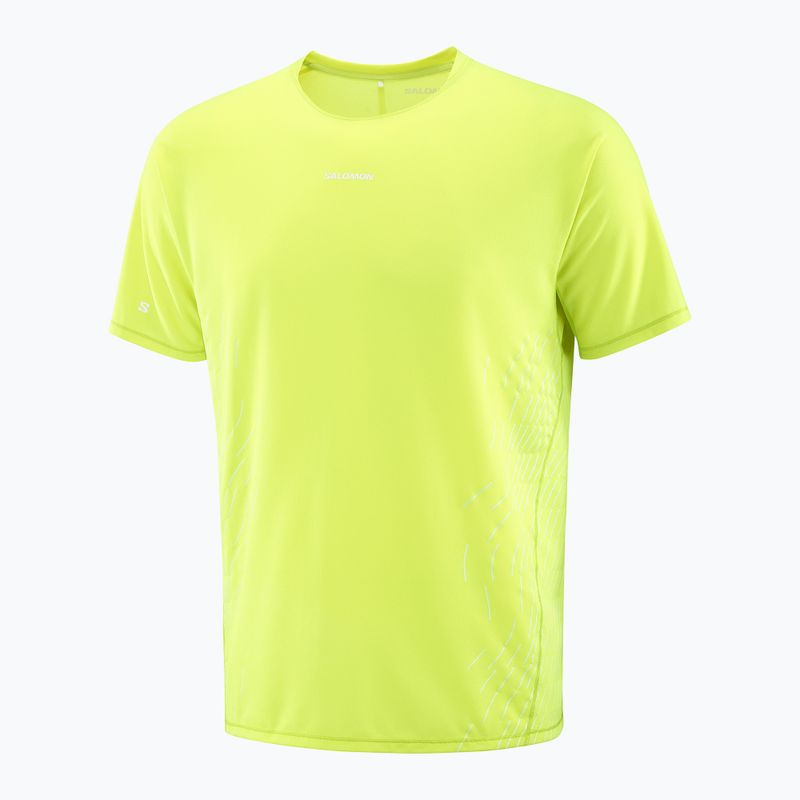 Salomon Sense Aero férfi futópóló SS Tee GFX acid lime 5