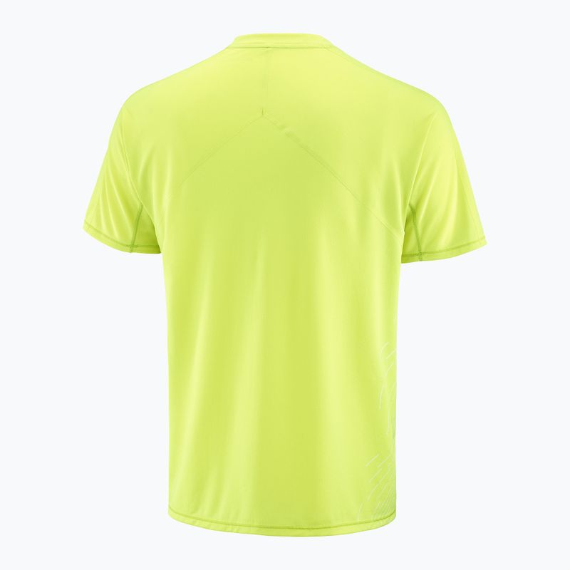 Salomon Sense Aero férfi futópóló SS Tee GFX acid lime 6