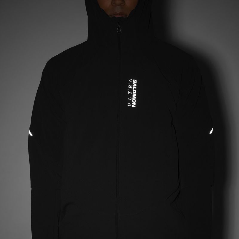 Férfi futókabát Salomon Ultra Softshell Jacket deep black 7