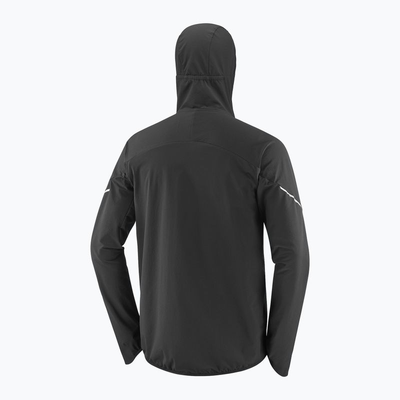 Férfi futókabát Salomon Ultra Softshell Jacket deep black 9