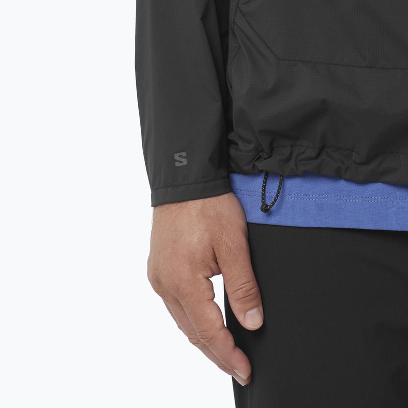 Férfi szélálló dzseki Salomon Outwind Full Zip mélyfekete 5