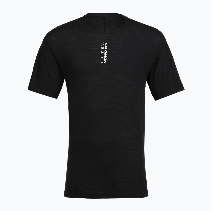 Férfi futópóló Salomon Ultra Tee deep black 5