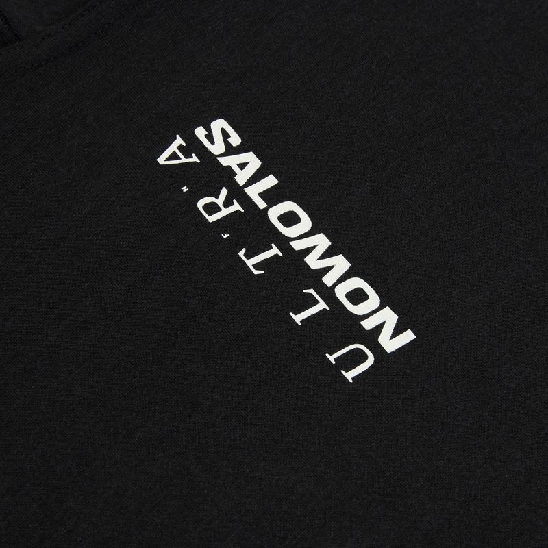 Férfi futópóló Salomon Ultra Tee deep black 7
