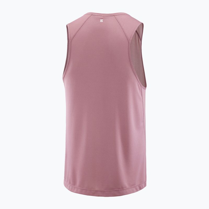 Salomon Shakeout Core Tank férfi futópóló dusky orchid 4