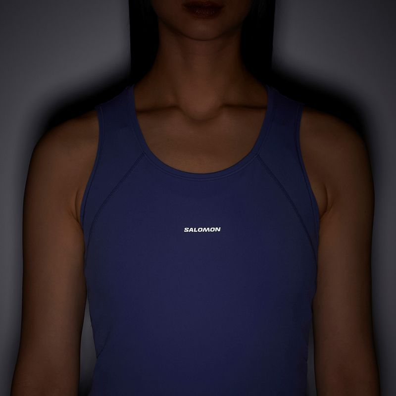 Női futópóló Salomon SHAKEout Bliss Tanklette marlin 5