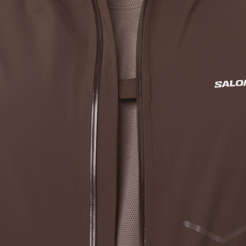 Férfi futódzseki Salomon Bonatti Waterproof coffee bean 4