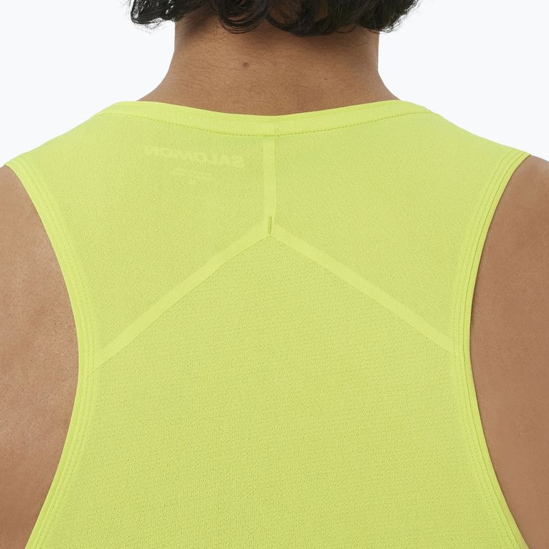 Salomon Sense Aero Singlet férfi futópóló GFX acid lime 3