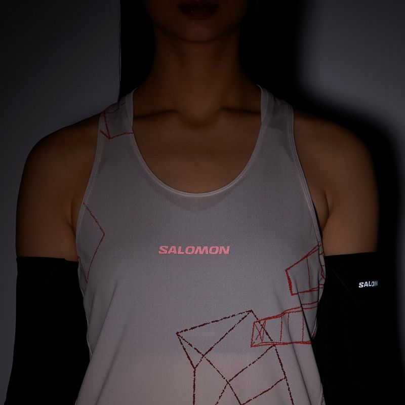 Salomon S/Lab Speed Tee női futópóló lilac ash színben 5