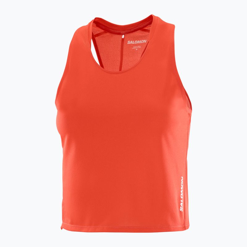 Salomon Sense Aero Short Tank női futópóló fiery red 4