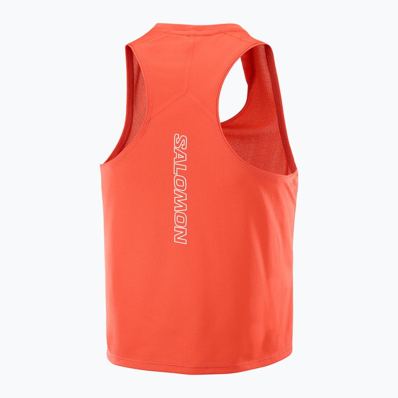 Salomon Sense Aero Short Tank női futópóló fiery red 5