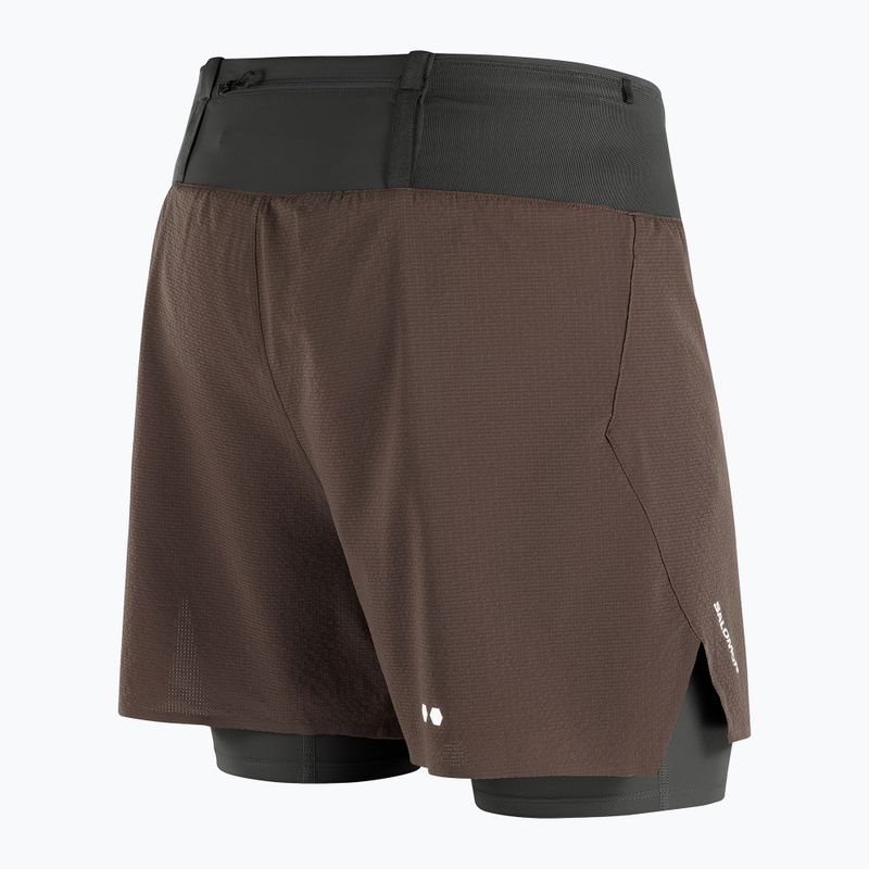 Salomon Sense Aero férfi futóshort 2IN1 5 "coffee bean" 9